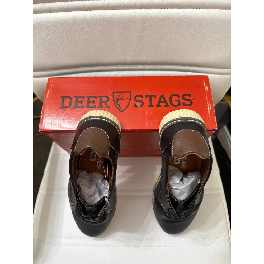 Deer Stags Men's‎ Black Oxford Dress Shoes Casual Comfort Lace Up New Size 9